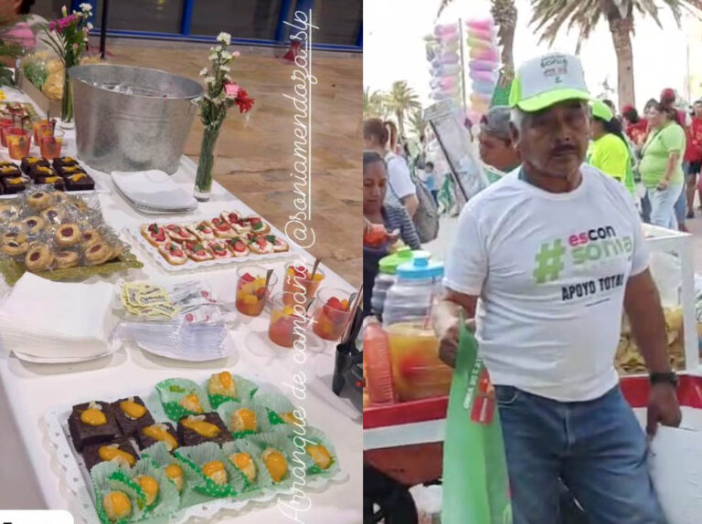 En arranque de Sonia: ambulantes para los “ahijados”, catering para los “VIP”