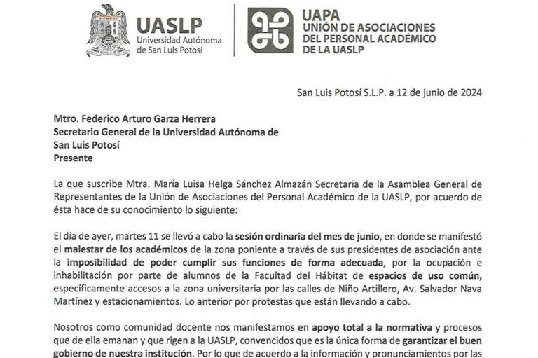Plantón en el Hábitat enoja a docentes de la Zona Universitaria Poniente