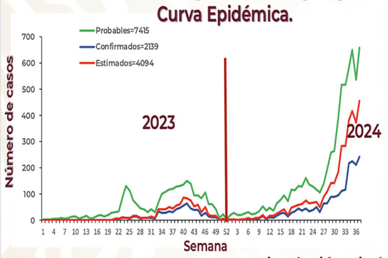 En tan solo 3 semanas, casi 400 nuevos casos de dengue en SLP