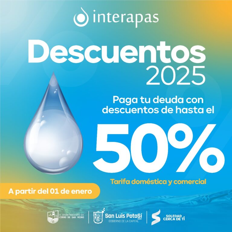 Invita Interapas a usuarios morosos de Villa de Pozos a subsanar adeudos