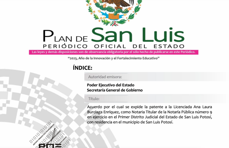 Otorgan a Ana Laura Burciaga Enríquez la titularidad de la Notaría 9