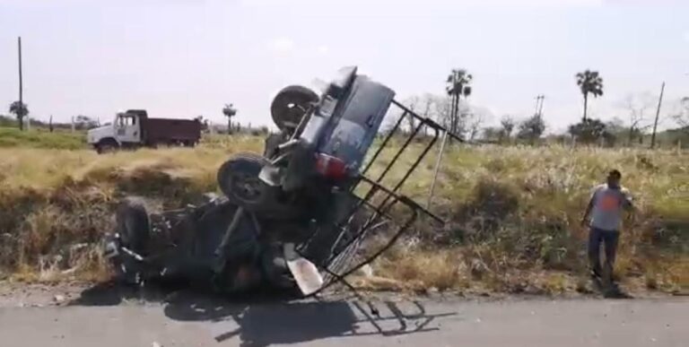 Cinco muertos y tres lesionados en choque en la carretera Valles-Tamazunchale