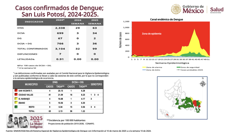 Se triplican los casos de dengue en SLP