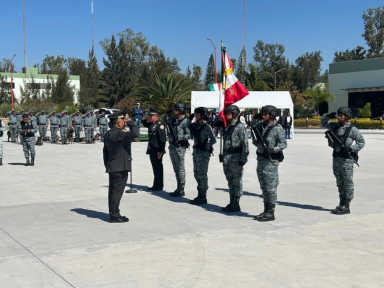Rinde protesta el coordinador territorial de la Guardia Nacional en la región Centro norte
