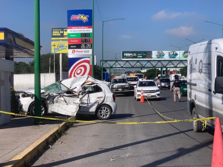 Mortal accidente en la carretera a Matehuala