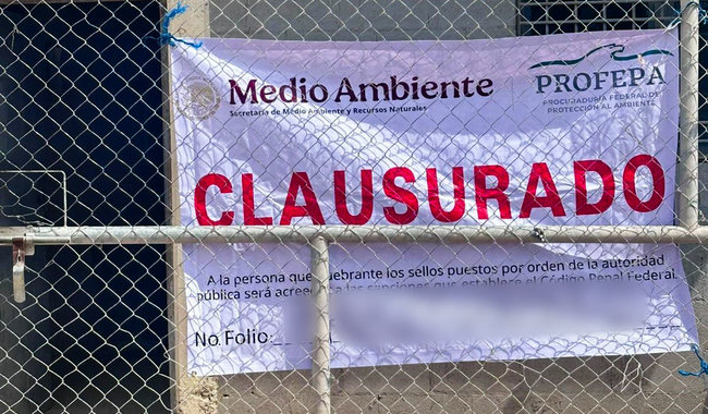 Clausura Profepa tiradero “El Zapote”, en Soledad