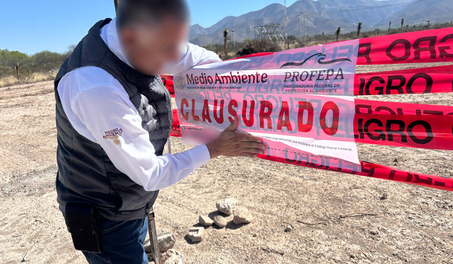 Clausura Profepa dos predios por el desmonte ilegal de vegetación en Valles y Catorce