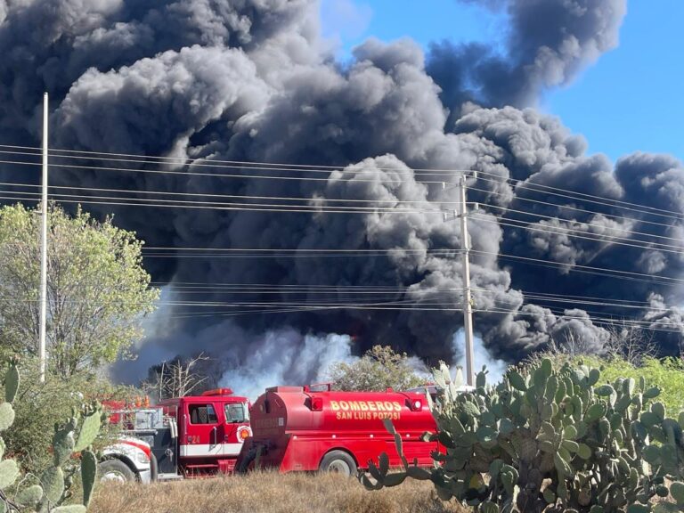 Incendio en el Eje 132 moviliza a cuerpos de emergencia en la Zona Industrial