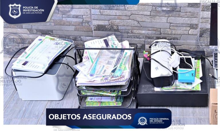 Aseguran inmueble en el que se falsificaban permisos de circulación